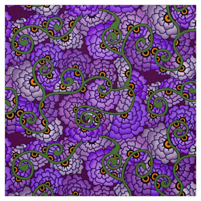 Flower Spiral - Coola Tyg (Provkarta)