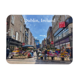 Flower stand on Thomas Street, Dublin, Irland Magnet