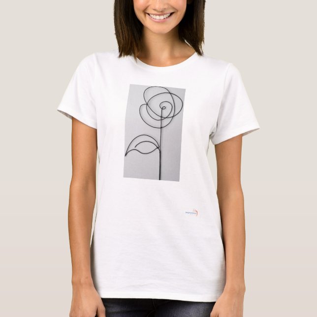Flower, Stem, Löv Tee Shirt (Framsida)