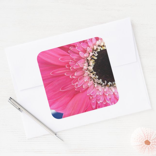 Flower Sticker Fyrkantigt Klistermärke (Kuvert)