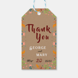 Flower stil presentetikett