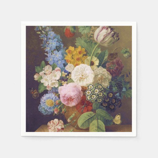 Flower Still Life by Jean Ulrich Tournier Pappersservett (Framsidan)