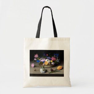 Flower still Life Classic Painting Tote Bag Tygkasse
