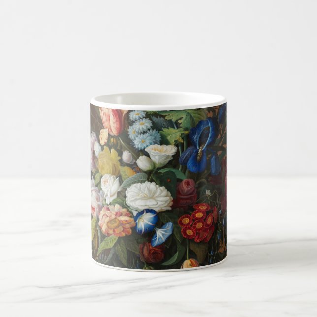 Flower still Life med Birds Nest Severin Roesen Kaffemugg (Center)