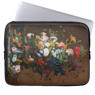 Flower still Life med Birds Nest Severin Roesen Laptop Fodral