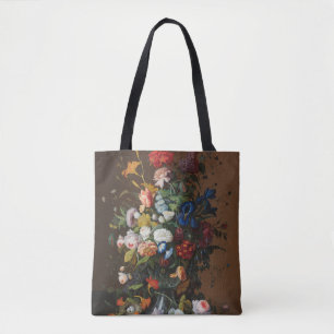 Flower still Life med Birds Nest Severin Roesen Tygkasse