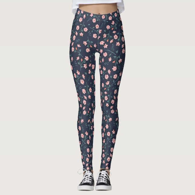 Flower Tattoos Leggings (Framsida)