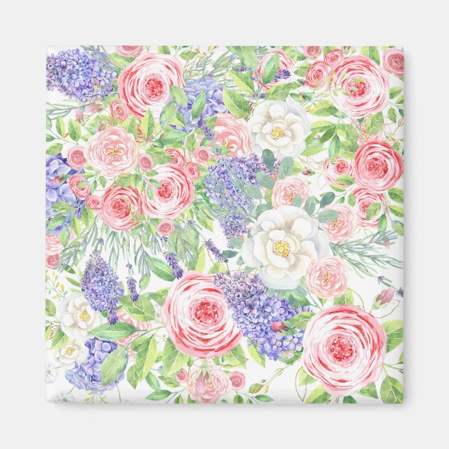 Flower Teckning Easy Magnet (Framsidan)