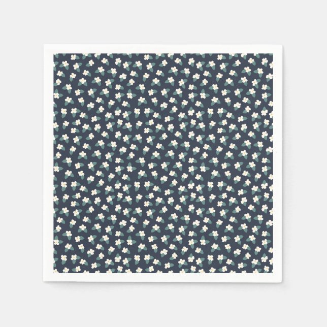 Flower Teckning Pappersservett (Framsidan)