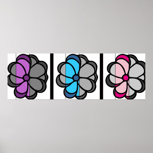 Flower Teckning Poster (Framsidan)