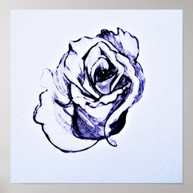 Flower teckning poster (Framsidan)