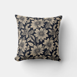Flower Throw Pillow Kudde
