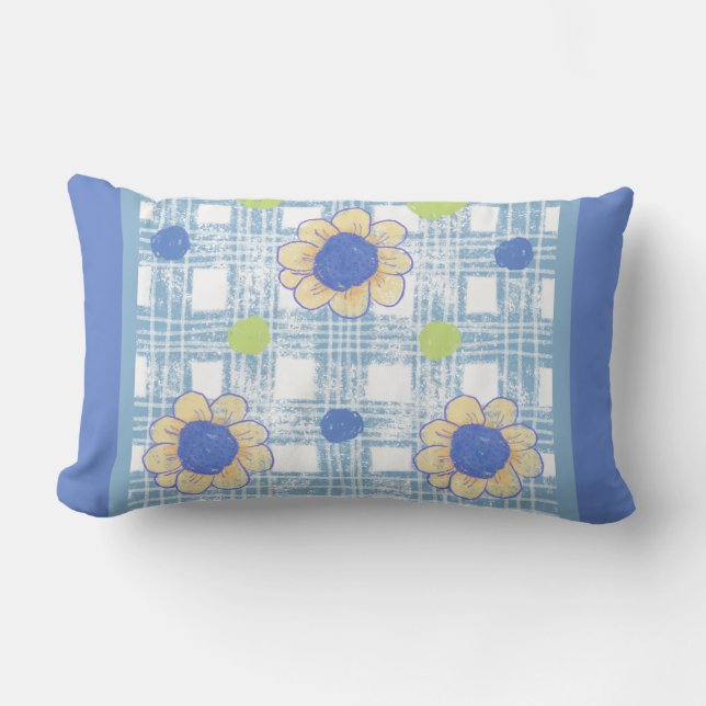 Flower Throw Pillow Lumbarkudde (Framsida)