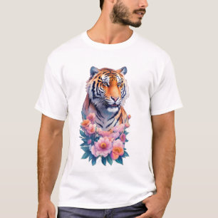 Flower Tiger T Shirt
