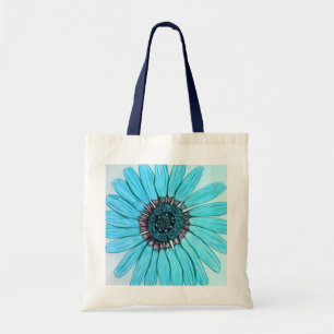 Flower Topåse med mjuk hand sketchad Tygkasse