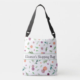 Flower Tote Bag | Blommigt över samlingslösning Axelväska