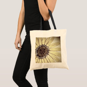 Flower Tote Bag-format med fin hand Tygkasse