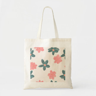 Flower Tote Bag Tygkasse