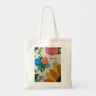 Flower Tote Bag Tygkasse