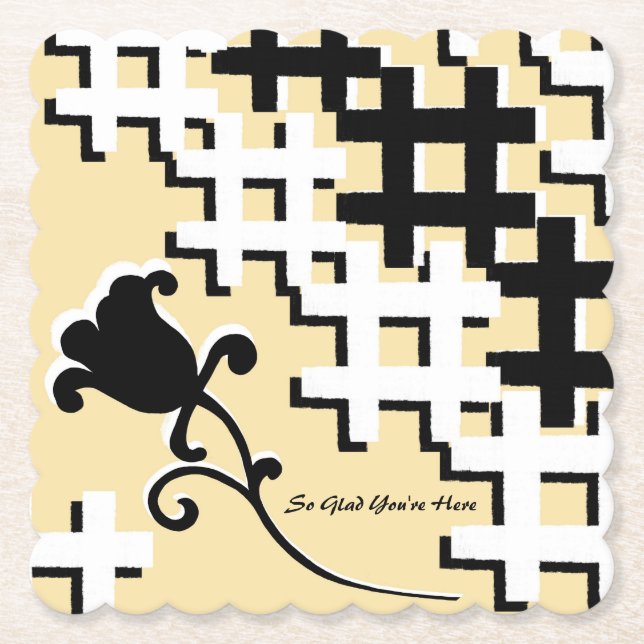 Flower Trellis Coaster Underlägg Papper (Framsida)