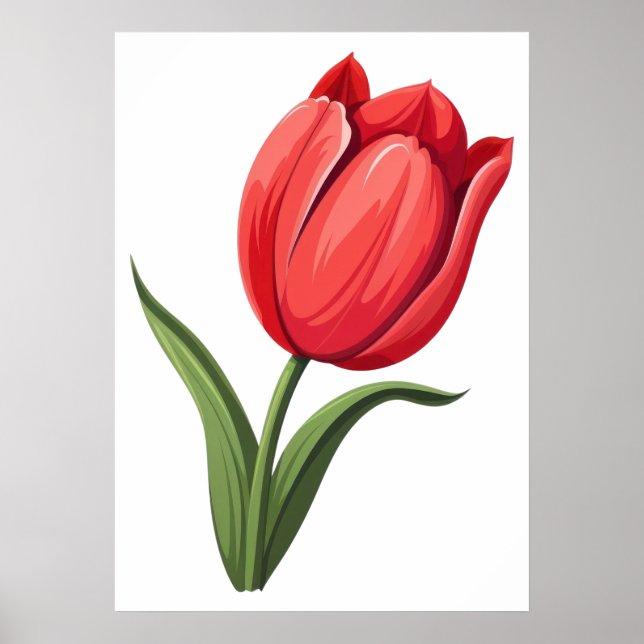 Flower Tulip Poster (Framsidan)