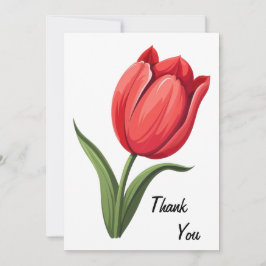 Flower Tulip Tack Kort