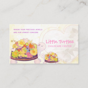 Flower Turtles Childcare Daycare Visitkort