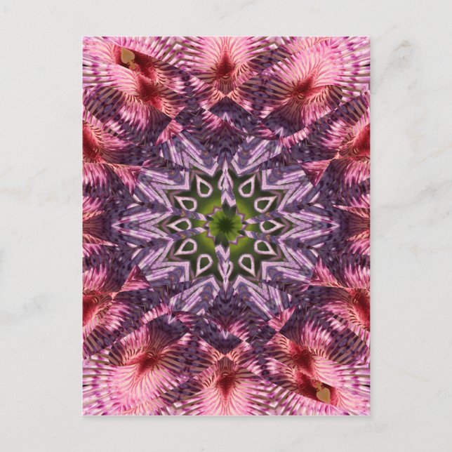 Flower Twist Mandala 2015 Vykort (Framsida)