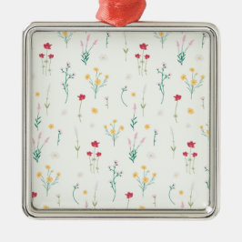 Flower Vår Botanical Blommigt Julgransprydnad Metall