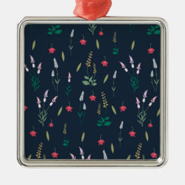 Flower Vår Botanical Blommigt Julgransprydnad Metall