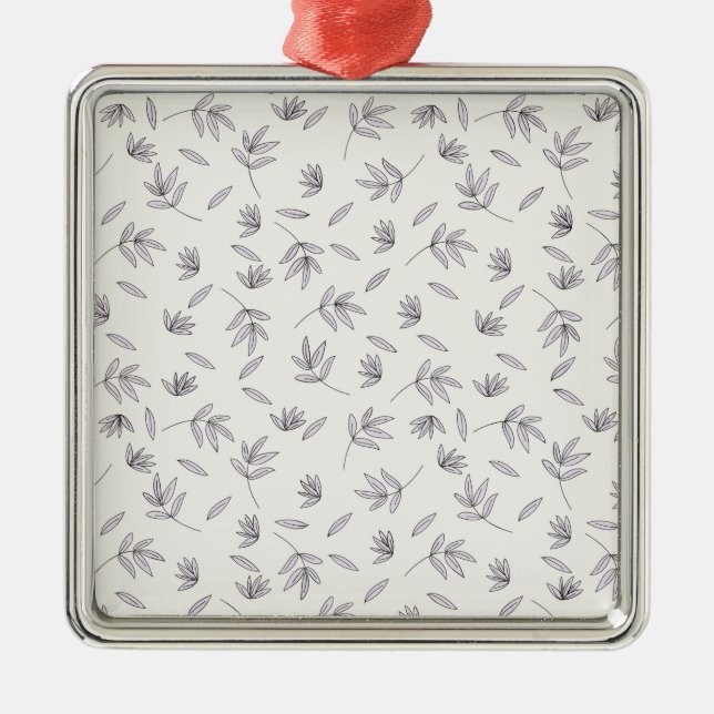 Flower Vår Botanical Blommigt Julgransprydnad Metall (Framsidan)