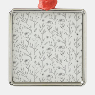 Flower Vår Botanical Blommigt Julgransprydnad Metall