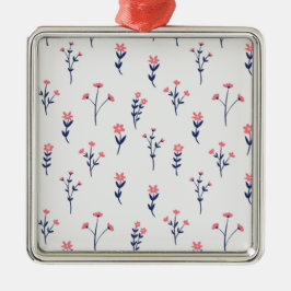 Flower Vår Botanical Blommigt Julgransprydnad Metall