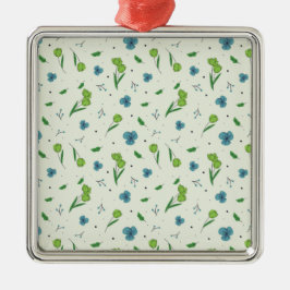 Flower Vår Botanical Blommigt Julgransprydnad Metall