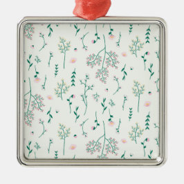 Flower Vår Botanical Blommigt Julgransprydnad Metall