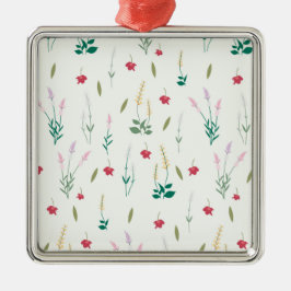 Flower Vår Botanical Blommigt Julgransprydnad Metall