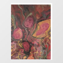 Flower Vas - Abstrakt Artwork Window Decal
