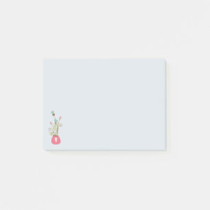 Flower Vas Anteckningsblock Post-it Block