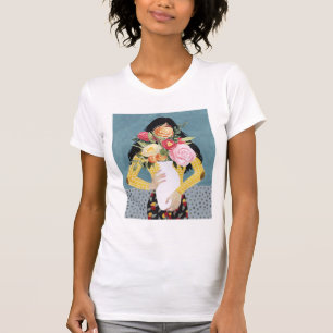 Flower Vas Girl T Shirt