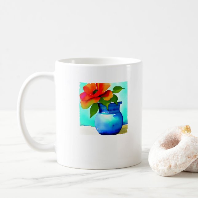 Flower Vas Kaffemugg (Med munk)