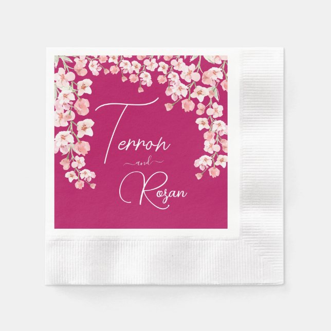 Flower vin pappersservett (Framsidan)