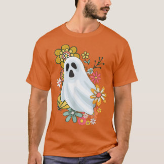 Flower Vintage Retro Groovy Halloween Costume Cute T Shirt