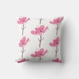 Flower Watercolor Ro Kudde