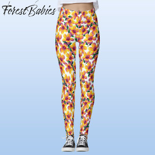 Flower 🌼 Whimsique Cute Roligt Blommigt Design Mö Leggings