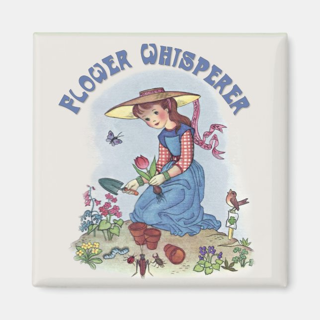 Flower Whisperer Magnet (Framsidan)