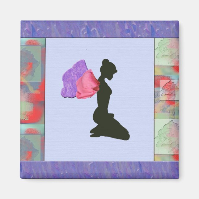 Flower Winged Fairy Magnet (Framsidan)