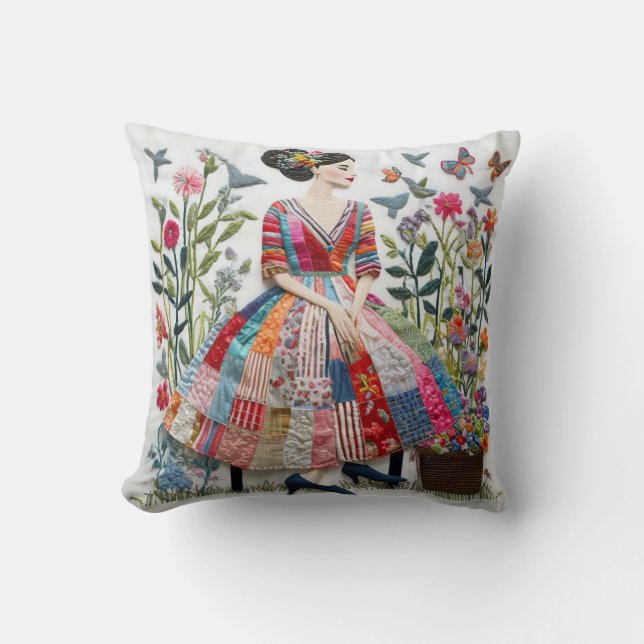 Flower Women Pillow Kudde (Framsida)