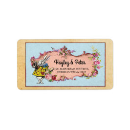 Flower Wonderland Rabbit Adressetiketters Stickers Adressetikett