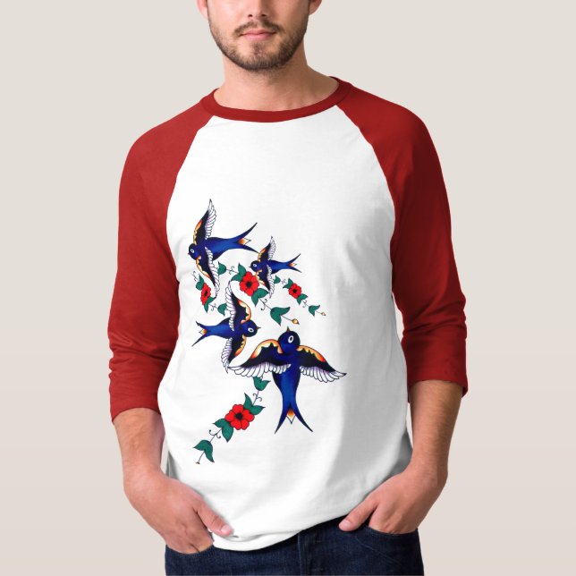 FlowerBird Tee Shirt (Framsida)