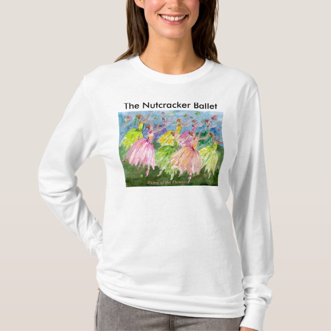 flowerdancers., nötknäpparebaletten t-shirt (Framsida)